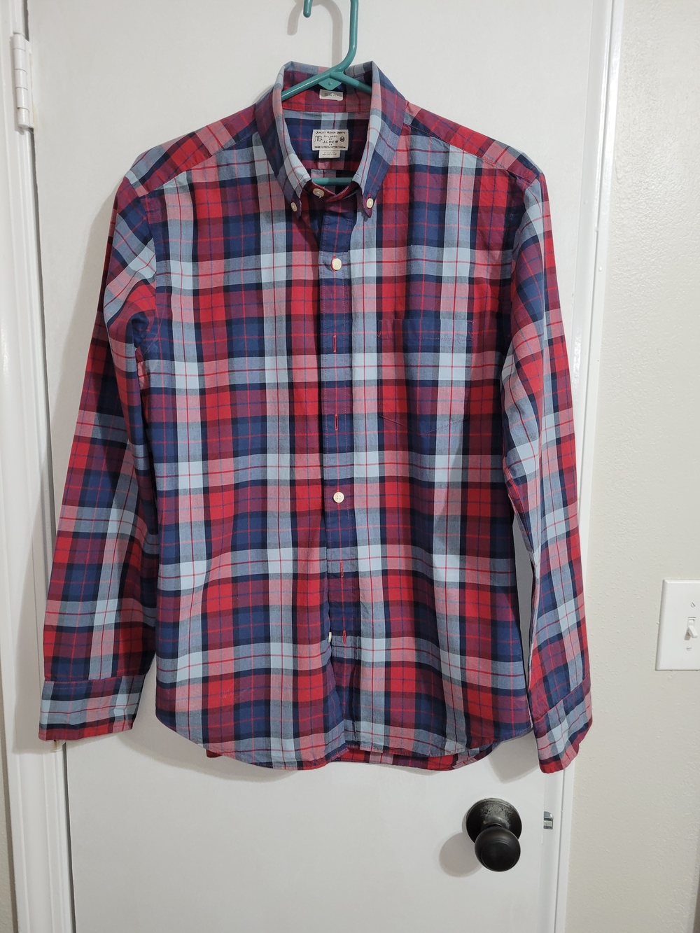 J.Crew Red & Blue Plaid Button-Down Shirt